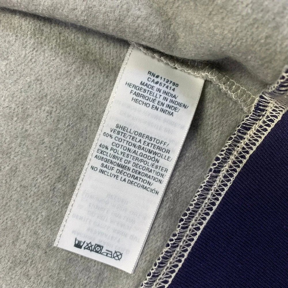 True Religion Hoodie Size Small Gray Navy Zip Up Sweatshirt‎  Buddha Brand NWT